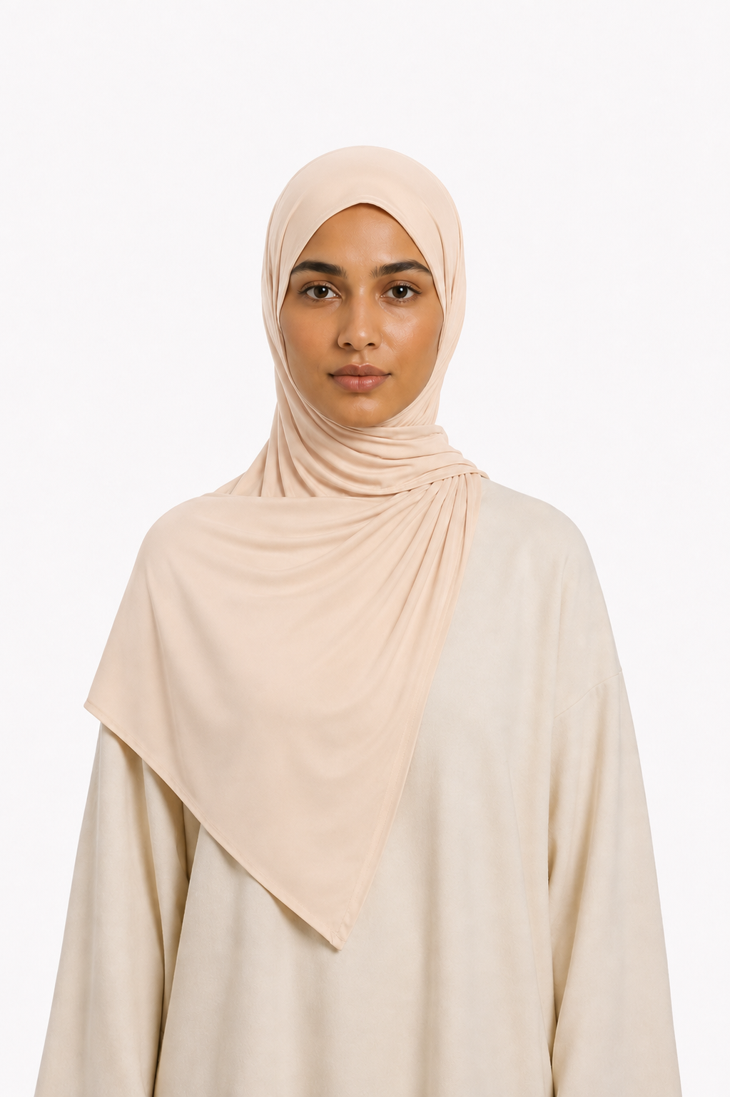 Voile Liquid Jersey — Orange Pastel