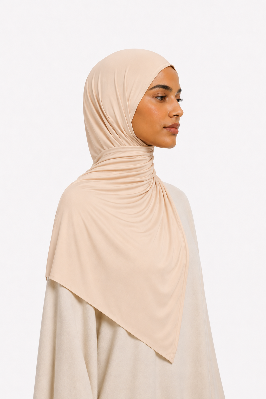 Voile Liquid Jersey — Orange Pastel