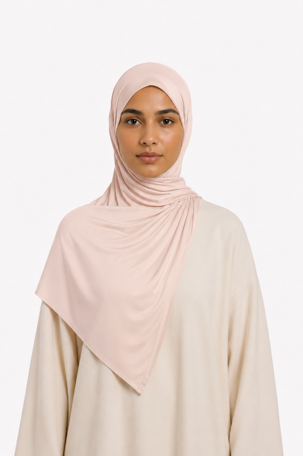 Voile Liquid Jersey — Rose Pâle