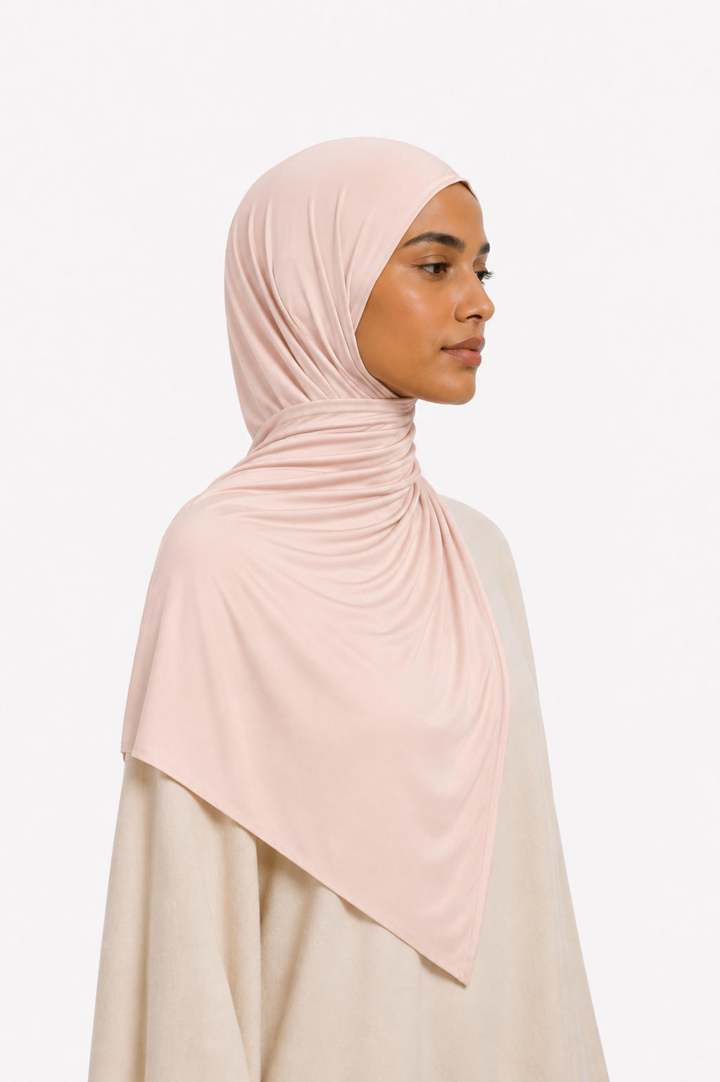 Voile Liquid Jersey — Rose Pâle