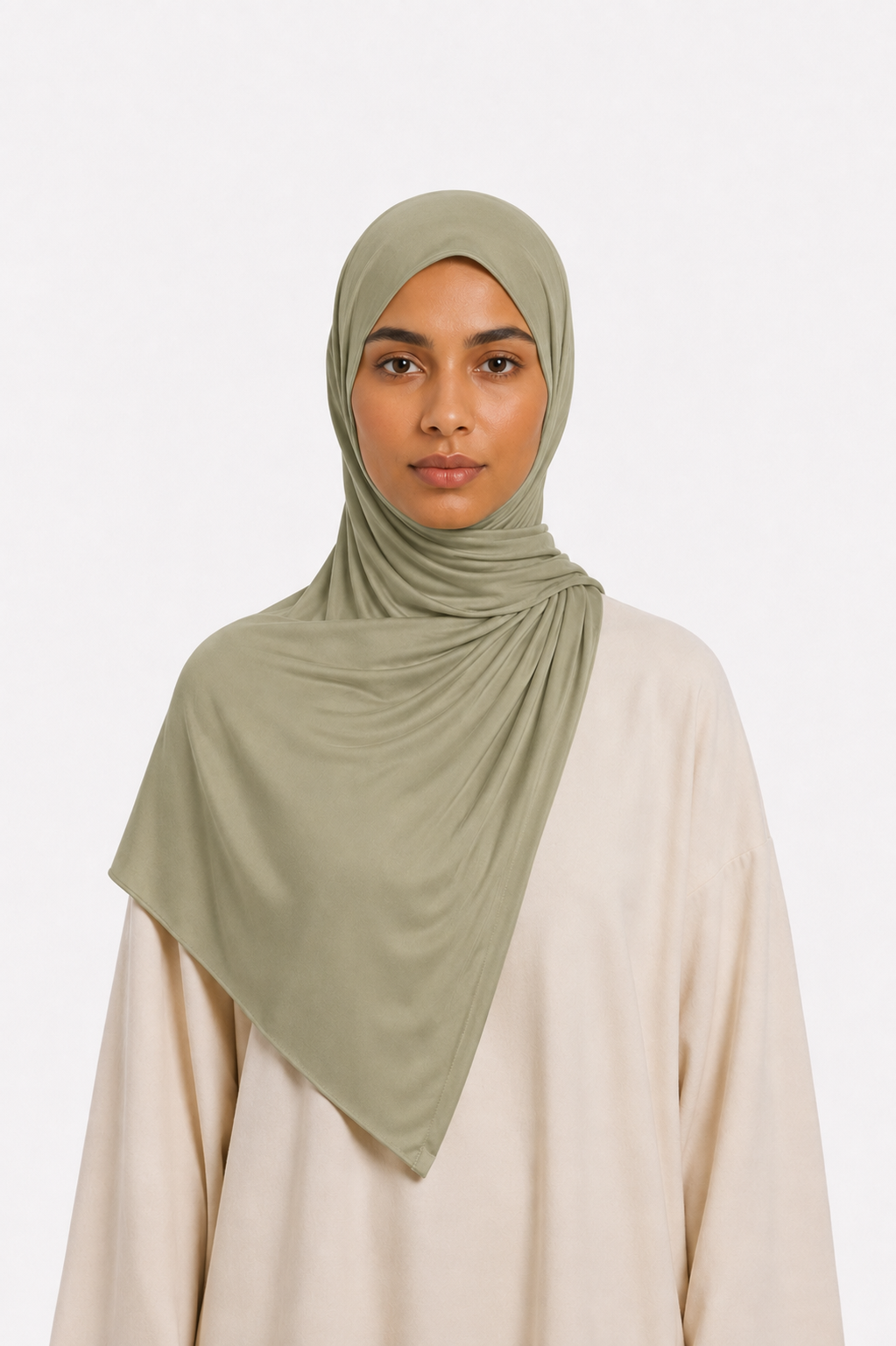 Voile Liquid Jersey — Kaki