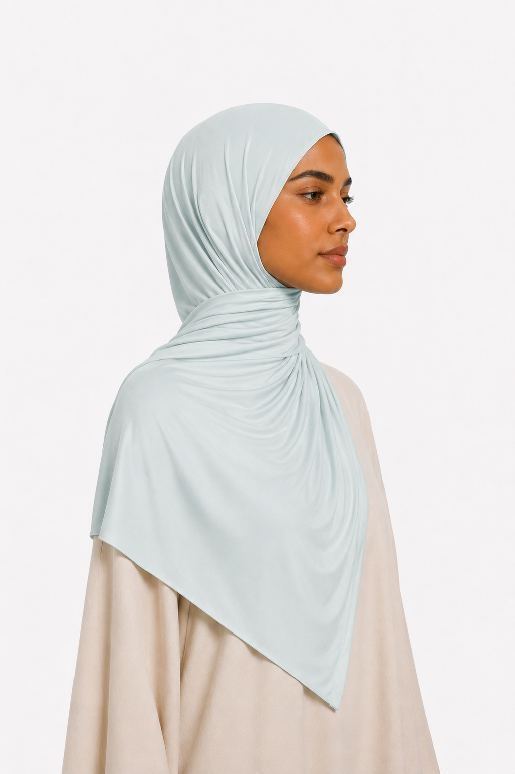 Voile Liquid Jersey — Bleu Clair