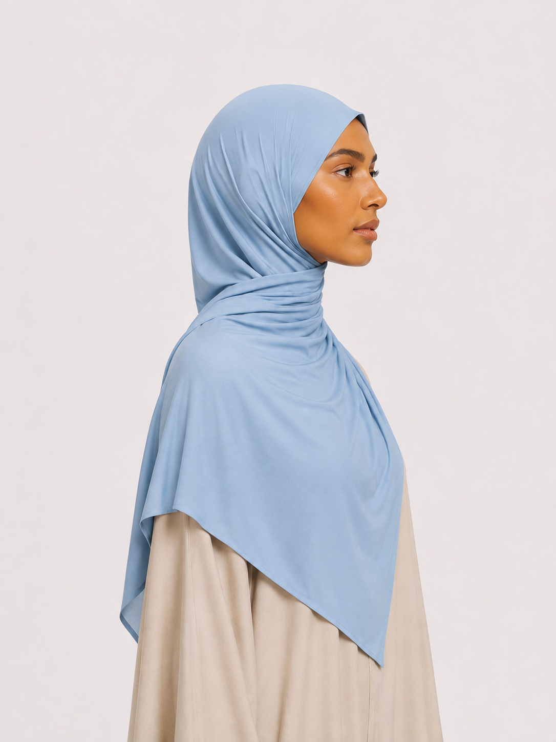 Voile Liquid Jersey — Bleu Poudre