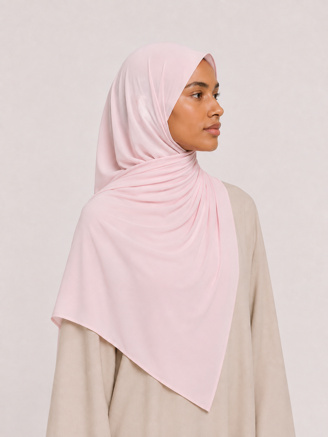 Voile Liquid Jersey — Rose Pâle (2)