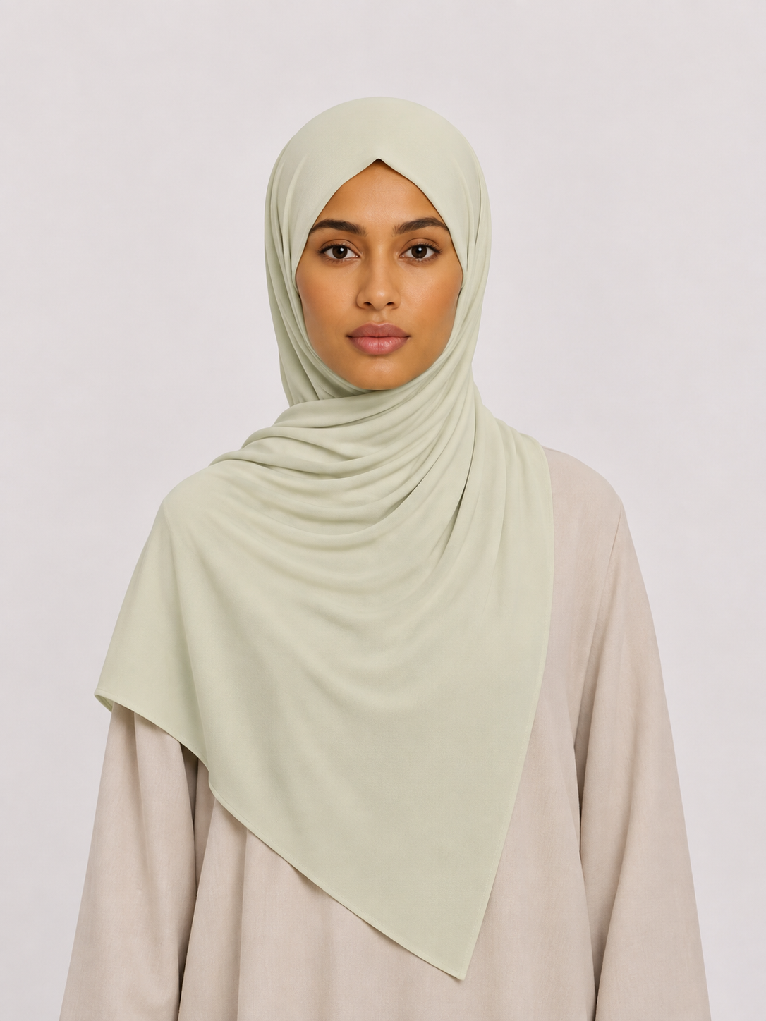 Voile Liquid Jersey — Vert Crème